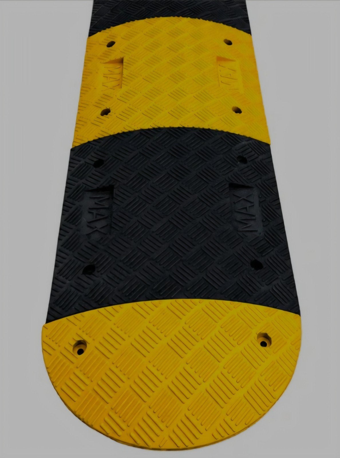 Verkeersdrempel set - 50cm drempel, 20cm halfrond eindstuk, Ophalen