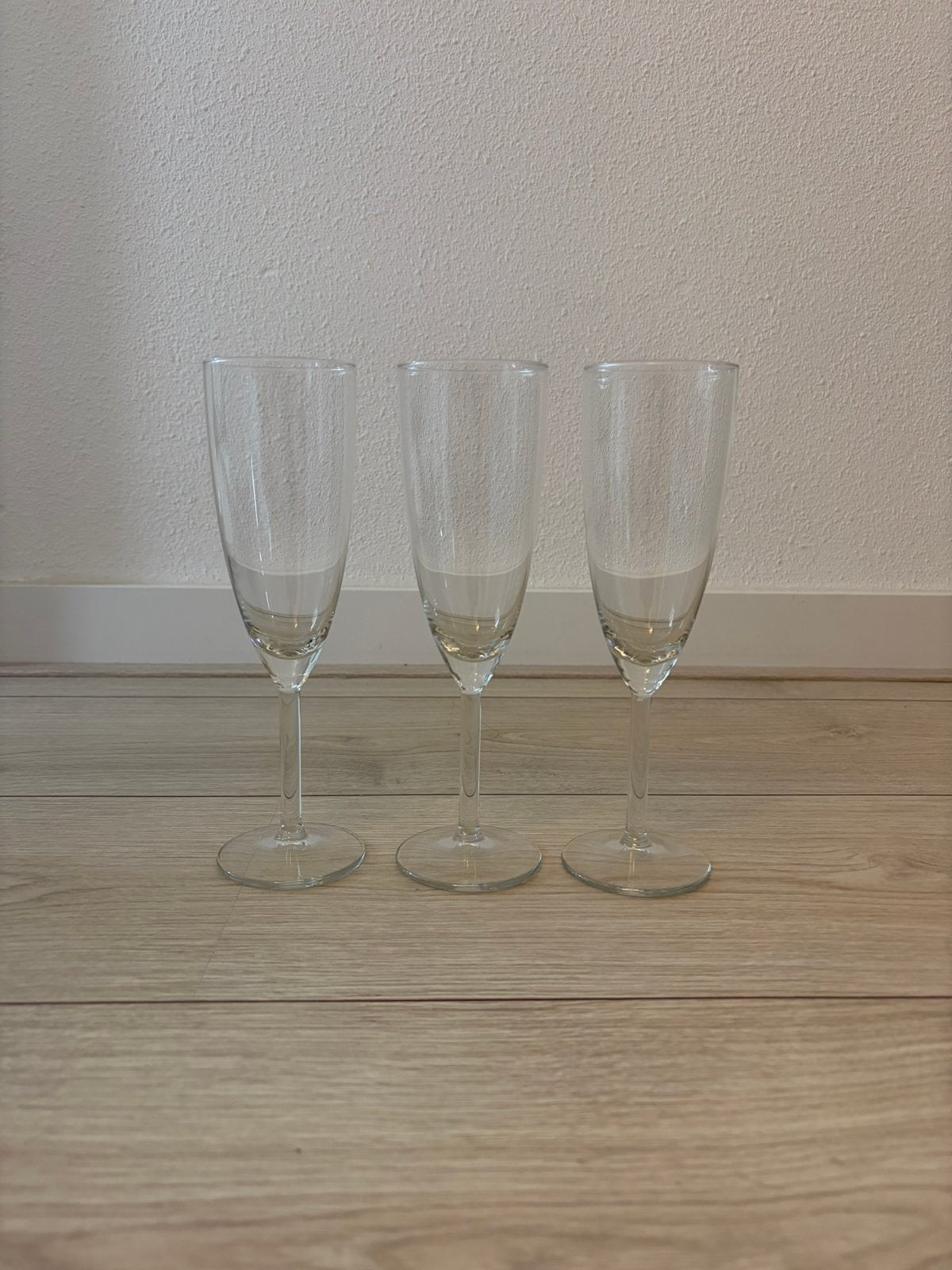 Champagneglazen 3 stuks, Verzamelen, Ophalen, Zo goed als nieuw, Overige typen