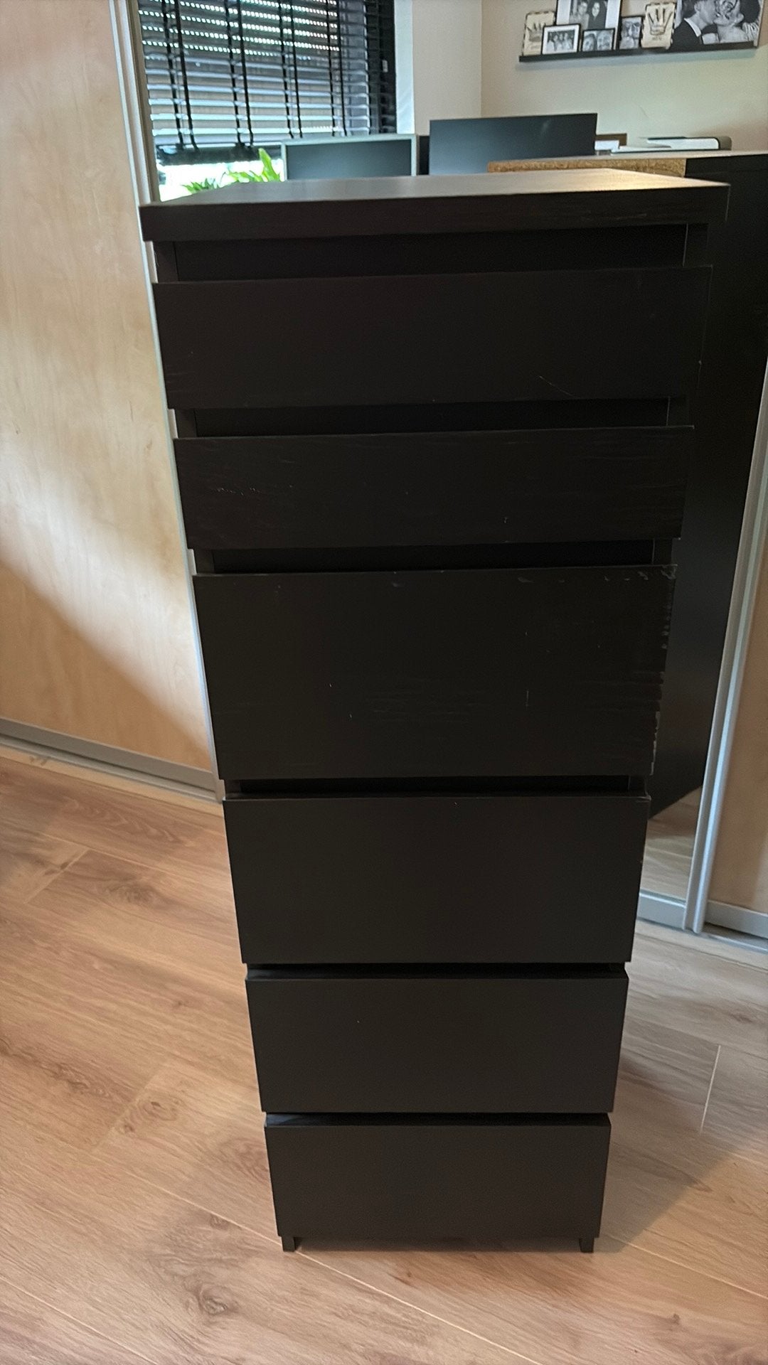 Malm ladenkast Ikea, Ophalen, Minder dan 50 cm, 5 laden of meer, 100 tot 150 cm