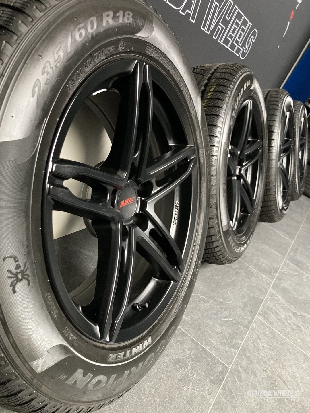 18” Porsche Macan sport velgen + winterbanden 5x112 breedset, Auto-onderdelen, Banden en Velgen, 18 inch, Gebruikt, -, -