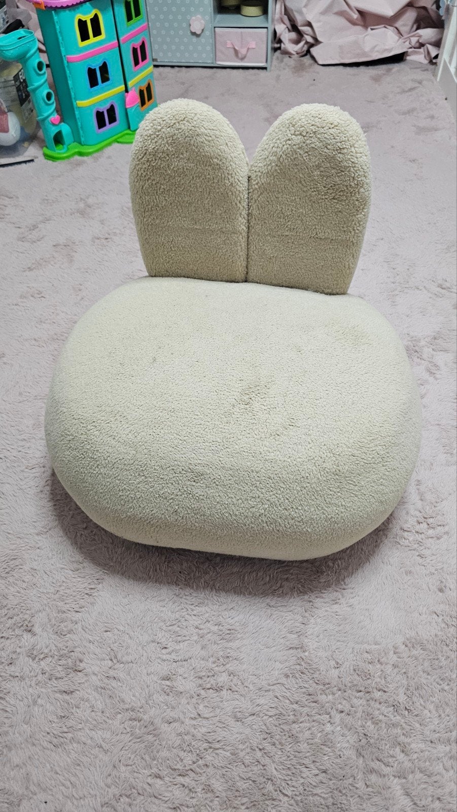ZGAN kinderstoel Kwantum - Konijnen design teddy zand, Overige kleuren, Ophalen of Verzenden, Zo goed als nieuw, Kinderlijk, Speels