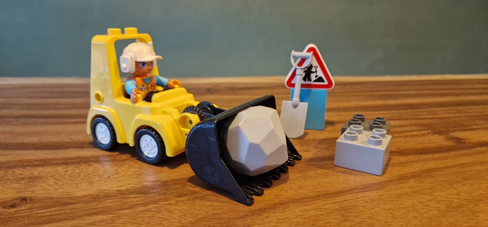 Lego Duplo Bulldozer (10930) met figuur en accessoires, Ophalen of Verzenden, Gebruikt