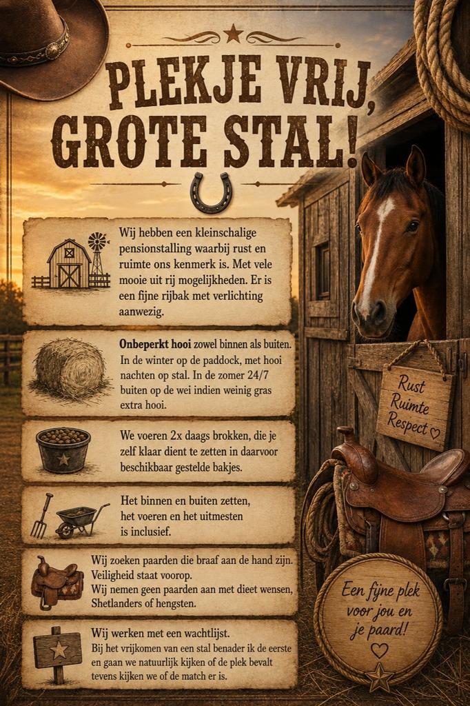 Per juni stal vrij, Dieren en Toebehoren, Stalling en Weidegang, Stalling, 1 paard of pony