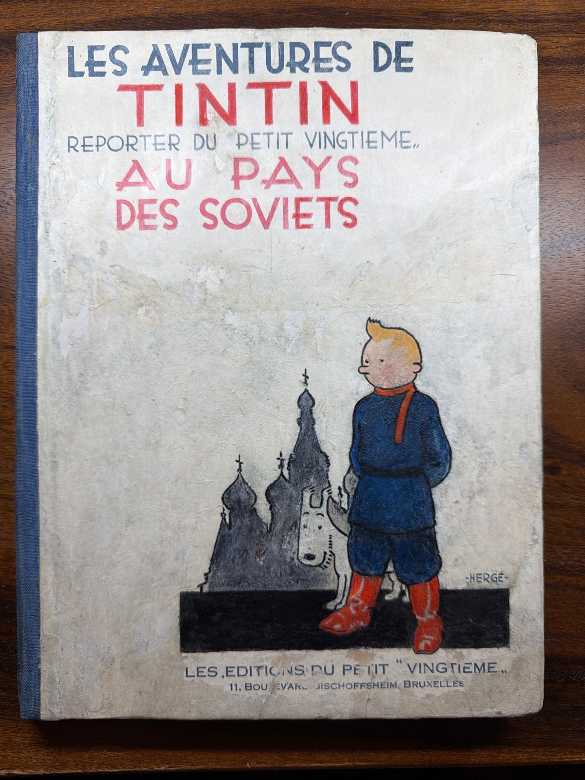 Tintin T1 - Au pays des Soviets (1930), Eén stripboek, Ophalen of Verzenden, Gelezen
