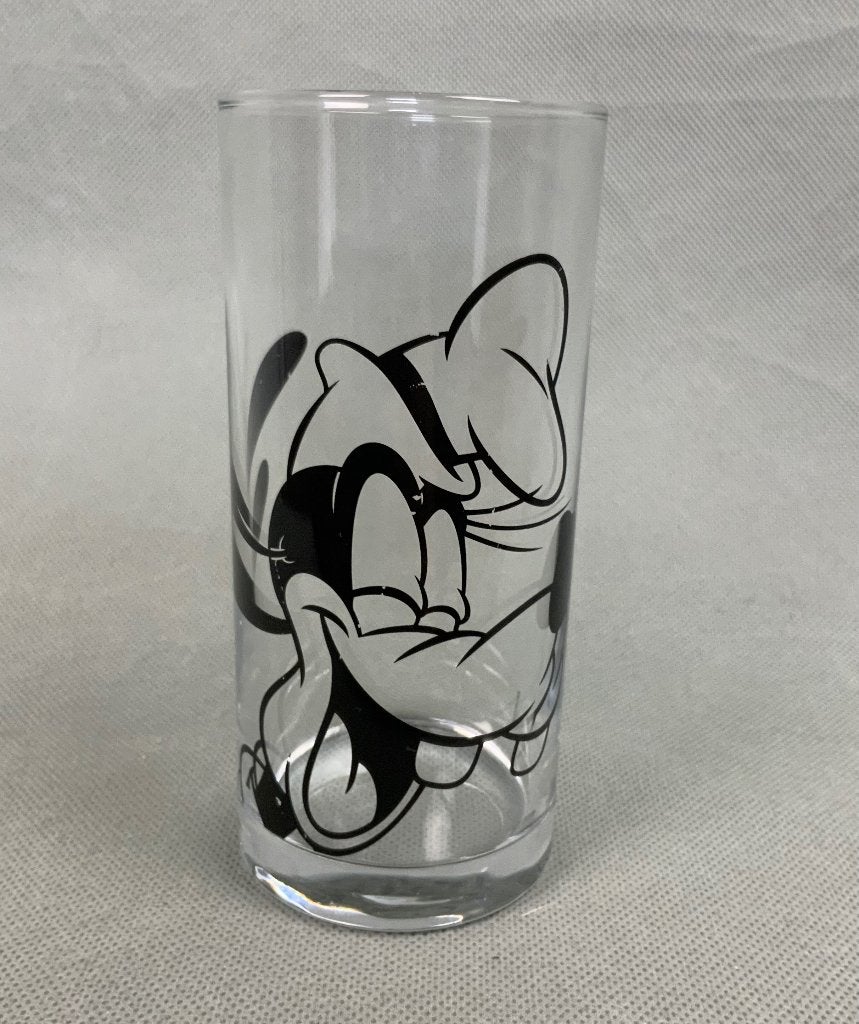 Disney Goofy longdrink glas transparant, zwart, Ophalen of Verzenden, Goofy of Pluto, Zo goed als nieuw, Servies