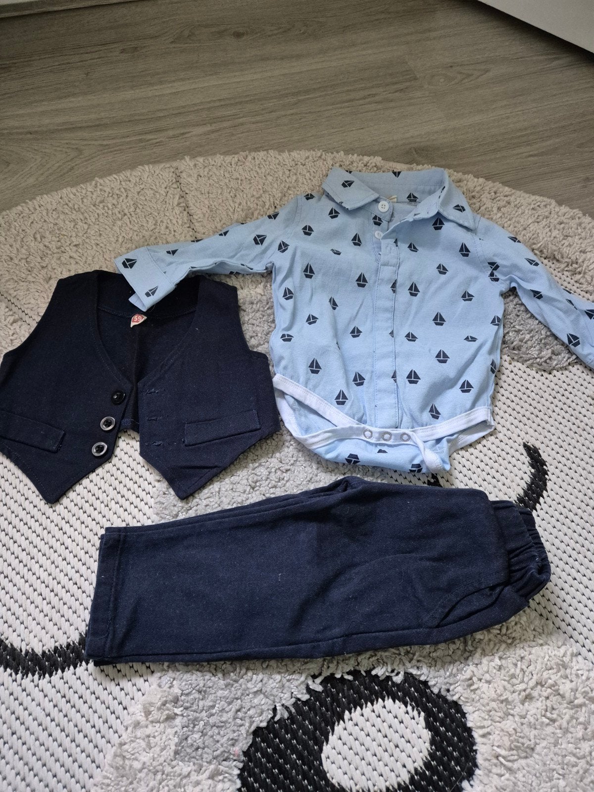 3-delig baby pakje maat 74, Ophalen of Verzenden, Zo goed als nieuw, Jongetje, Pakje