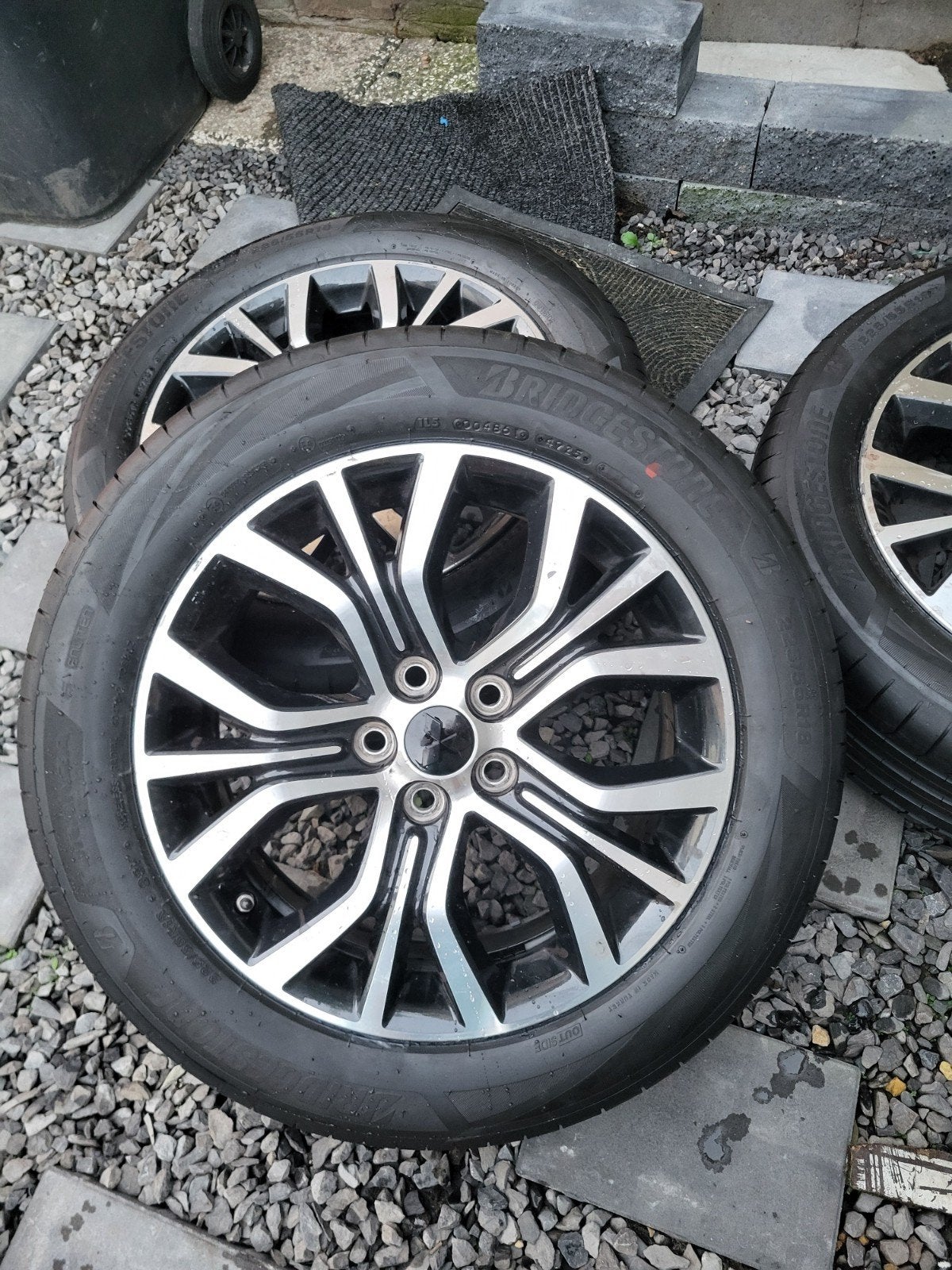 Velgen set mitsubishi 18 inch met 225 55 18, Auto-onderdelen, Ophalen, 18 inch, Banden en Velgen, Nieuw