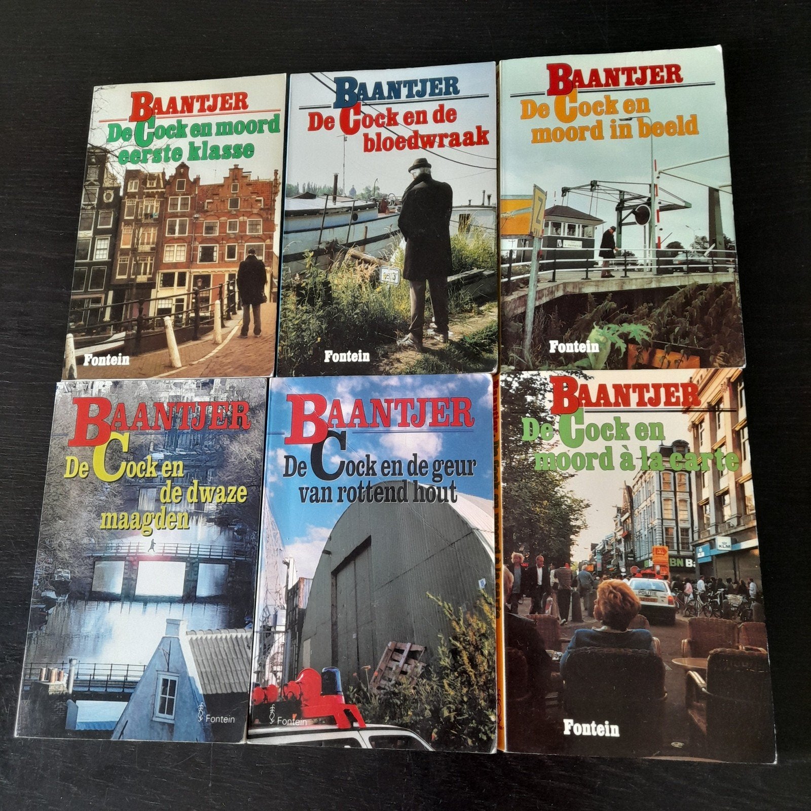 6x Baantjer boeken - De Cock en moord, Ophalen of Verzenden, Gelezen, A.C. Baantjer