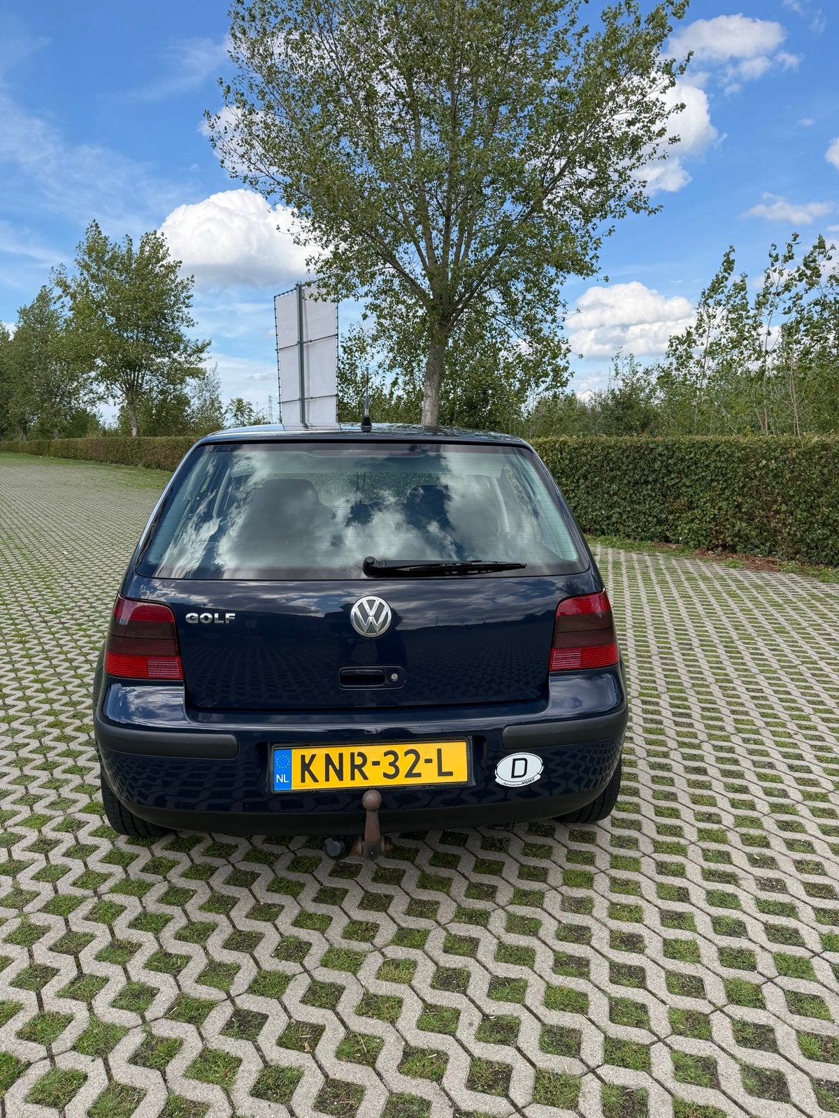 Volkswagen golf 4 1.4 2002, Auto's, Voorwielaandrijving, 74 pk, Zwart, Blauw