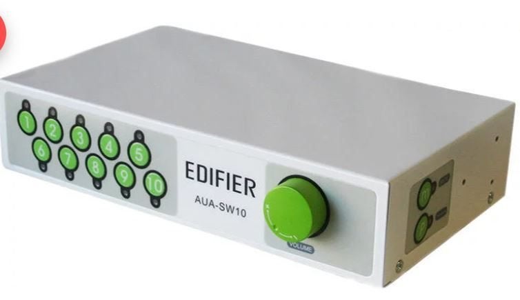 Edifier AUA-SW10 Audio switcher volume regeling Mute 10 inga, Ophalen of Verzenden, Zo goed als nieuw, Audio