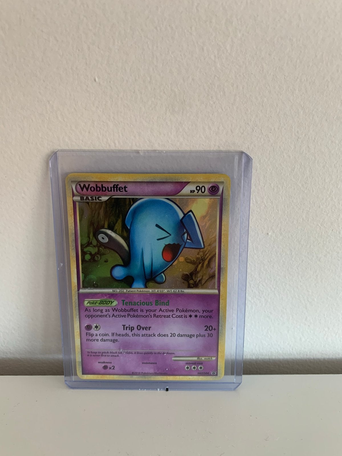 Wobbuffet Pokémon Kaart - Holo Rare, Ophalen of Verzenden, Gebruikt, Losse kaart