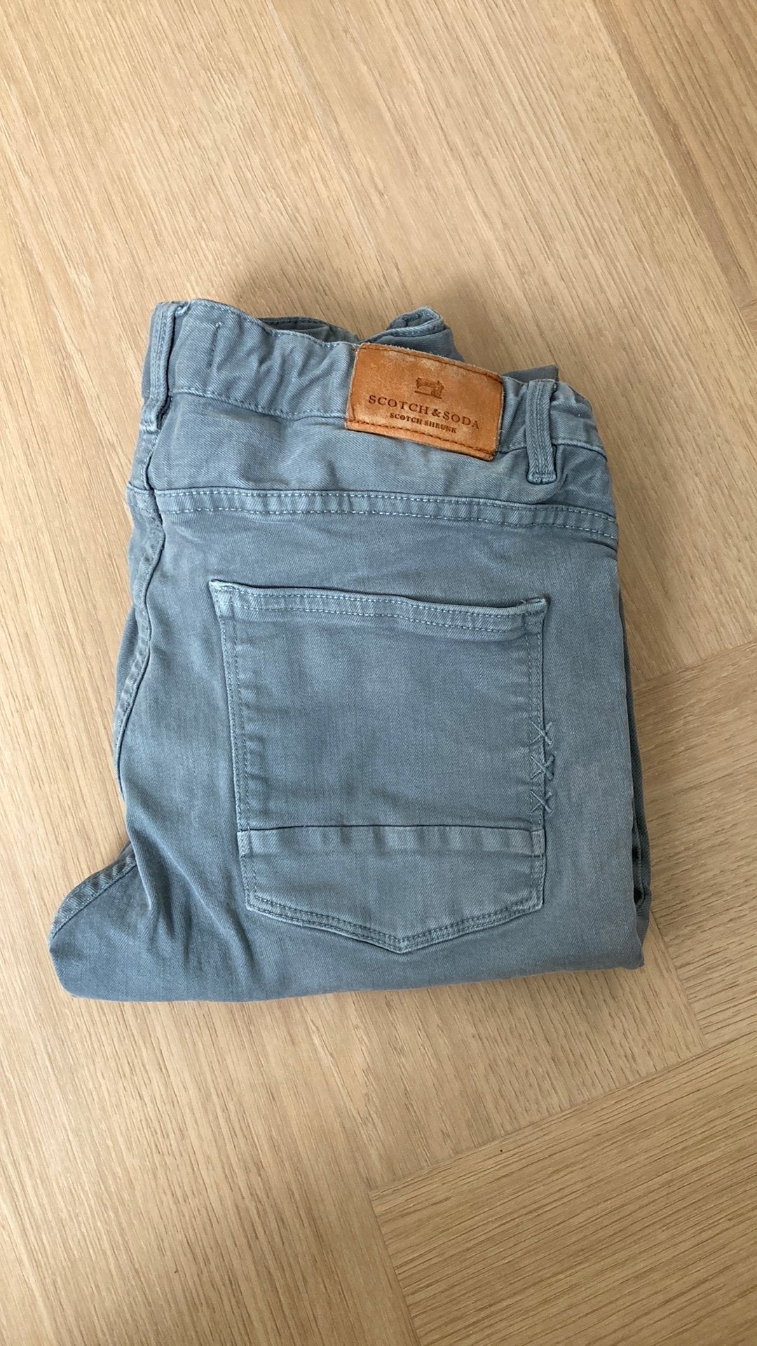Scotch&Soda grijze spijkerbroek maat 164, model Skinny, Ophalen of Verzenden, Zo goed als nieuw