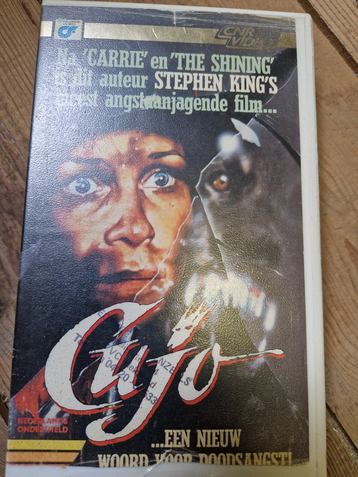 ex rental cujo stephen king videotheek tape band videoband, Ophalen of Verzenden