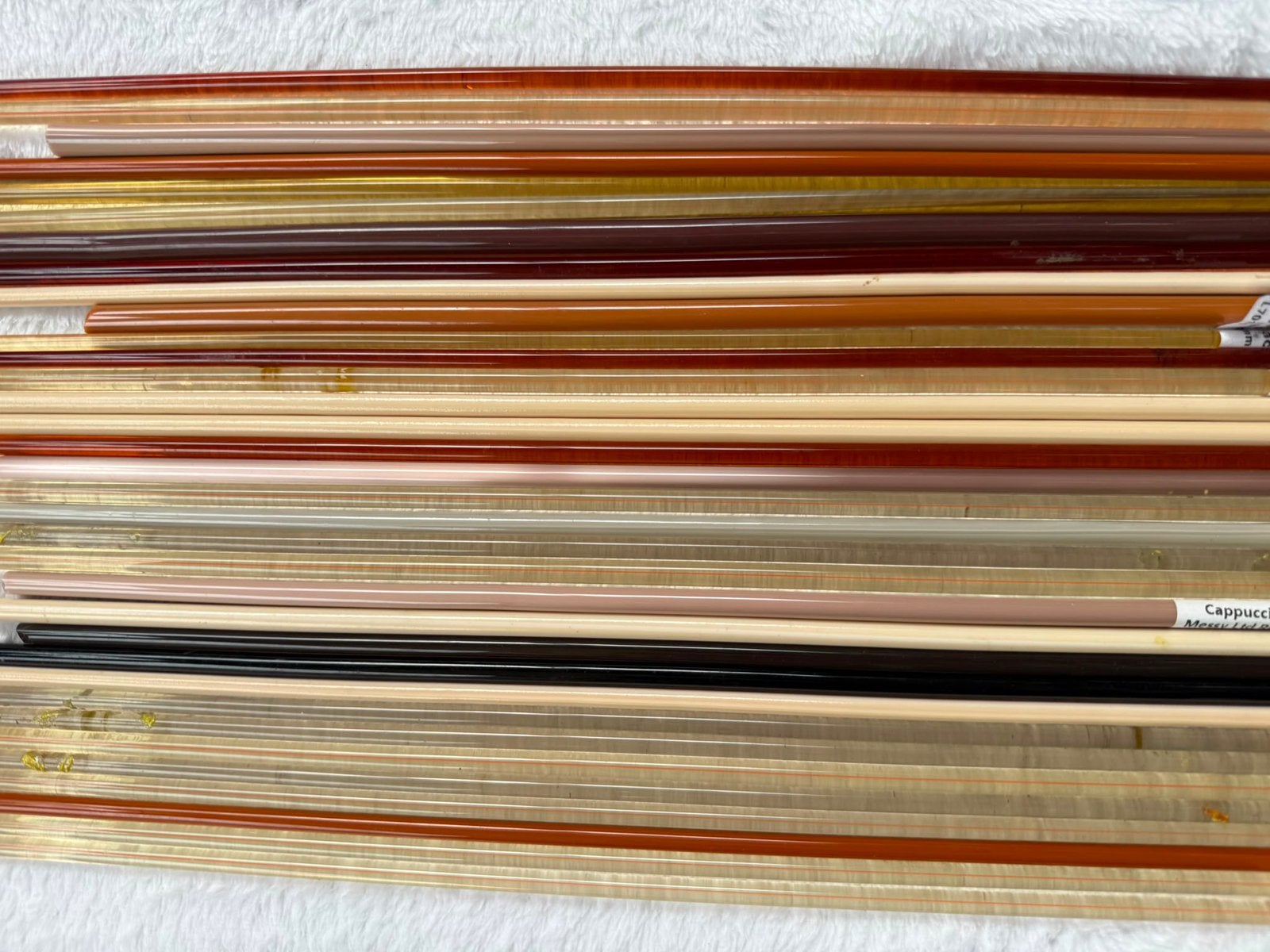 33 Glasstaven bruin tinten t.b.v.branden glaskralen -NIEUW-, Hobby en Vrije tijd, Kralen en Sieraden maken, Verzenden, Nieuw, Overige typen