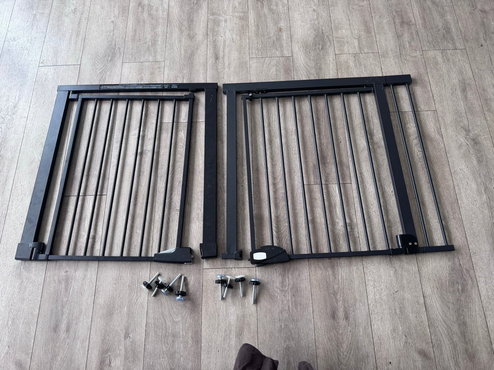 Verstelbaar traphekje 70-76 cm - Klemhekje, Gebruikt, Ophalen of Verzenden, Klemhekje, Metaal of IJzer