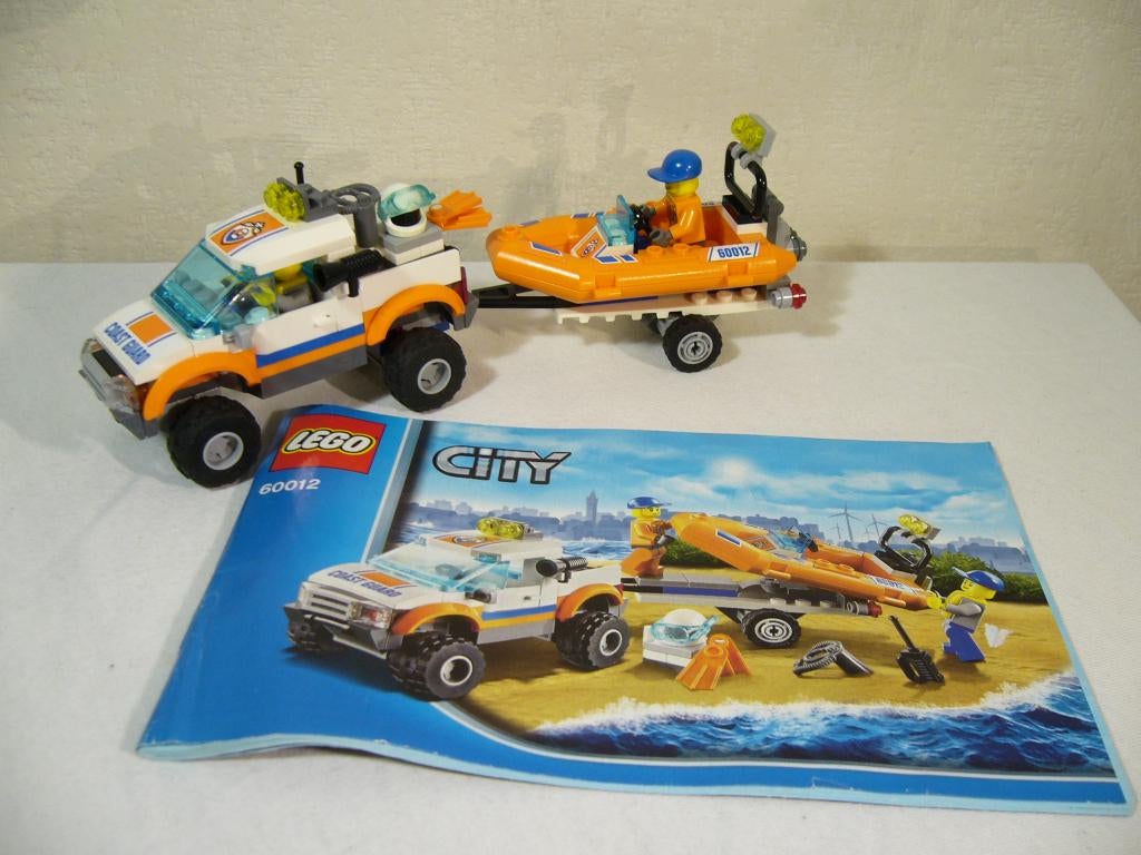 Lego City 60012 4x4 & Diving Boat, Ophalen of Verzenden, Complete set, City, Gebruikt