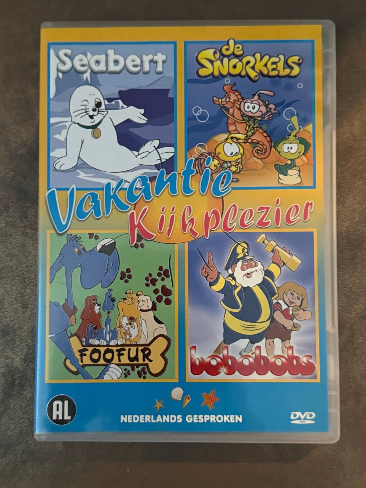 Vakantie Kijplezier DVD: Seabert, Snorkels, Foofur, Bobobobs, Europees, Tekenfilm, Alle leeftijden, Zo goed als nieuw