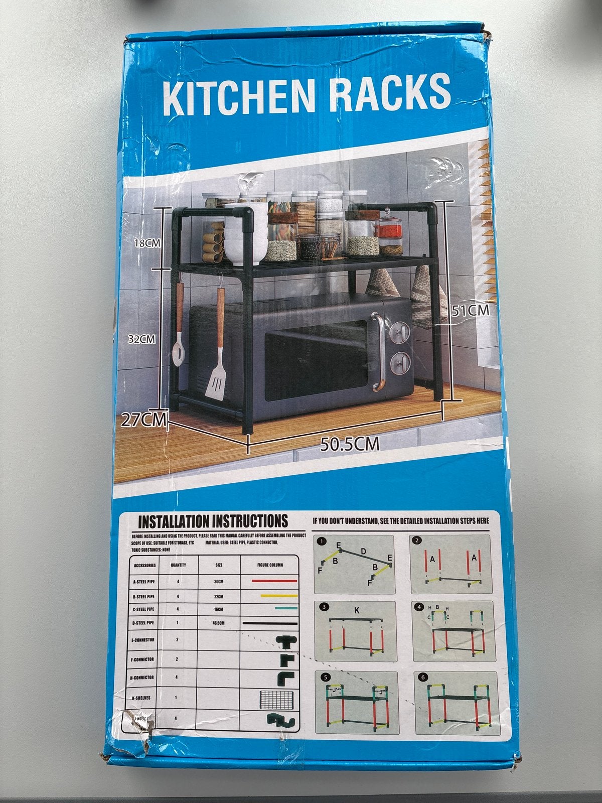 Multifunctioneel Keukenrek - Ovenrek met Opbergplank, Overige typen, Kunststof, Nieuw, Ophalen of Verzenden