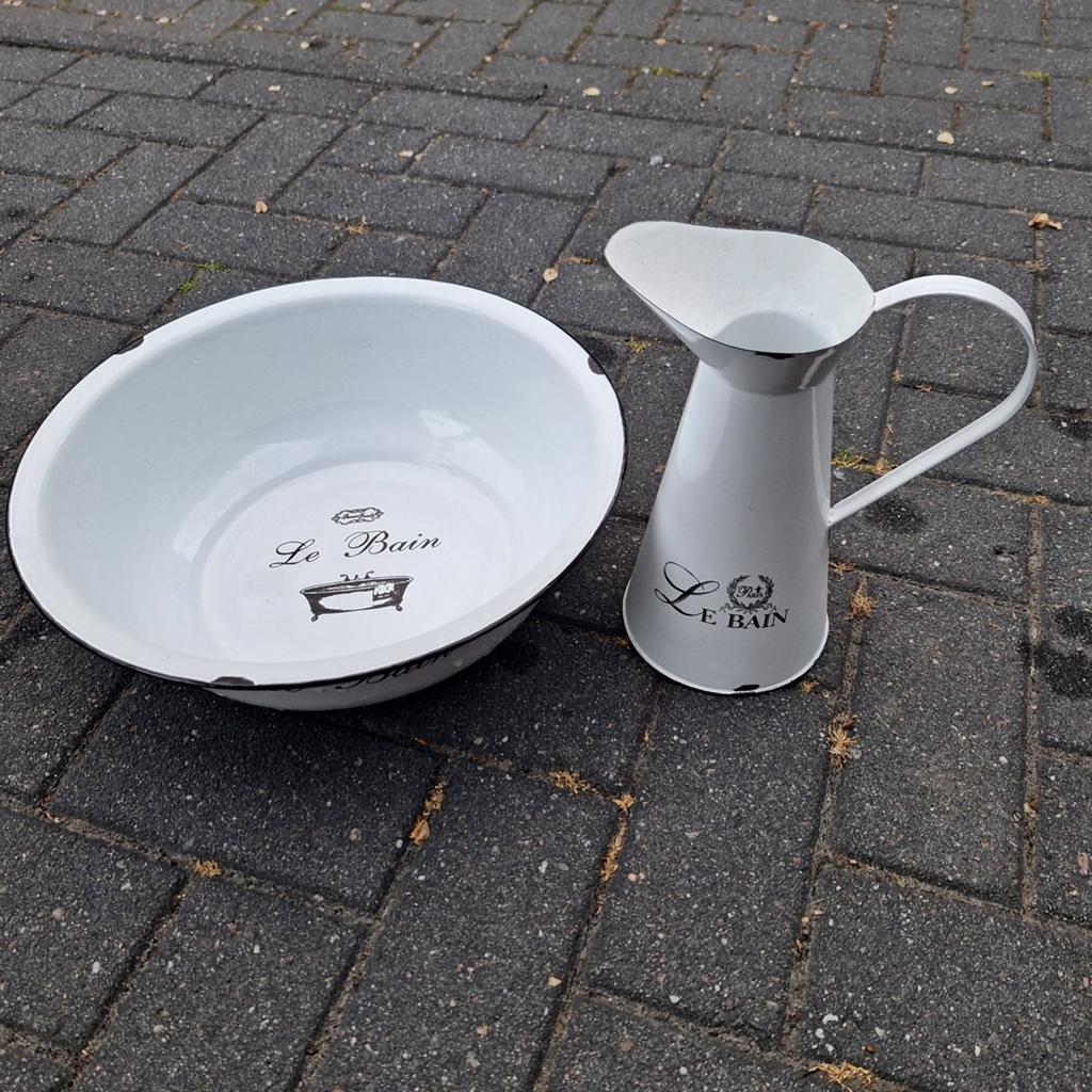 Emaille schaal plus kan €10,-, Antiek en Kunst, Antiek | Emaille, Ophalen