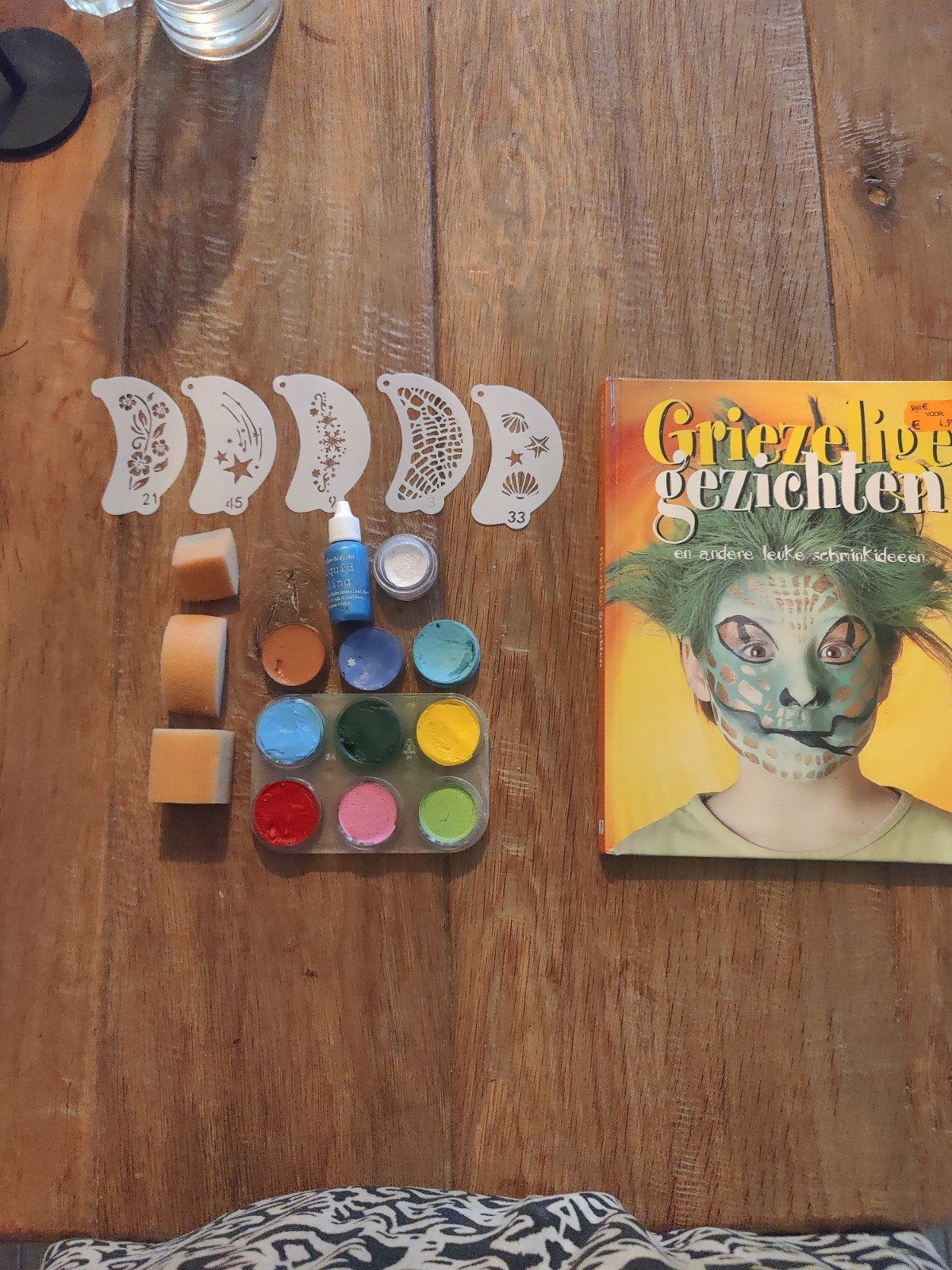 Schminkset met Boek en Stencils, Ophalen of Verzenden