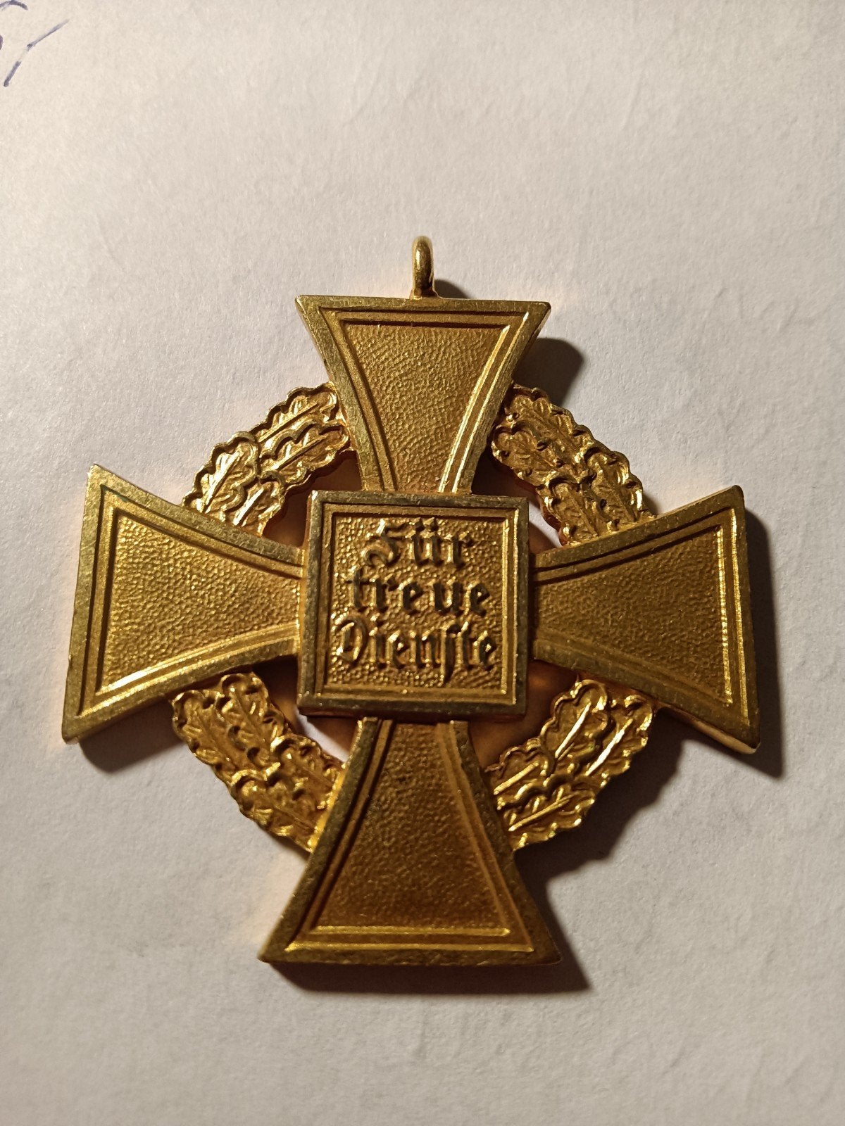 Medaille 40 jaar dienstverband gedenazificeerd, Verzamelen, Militaria | Tweede Wereldoorlog, Ophalen of Verzenden, Duitsland, Lintje, Medaille of Wings