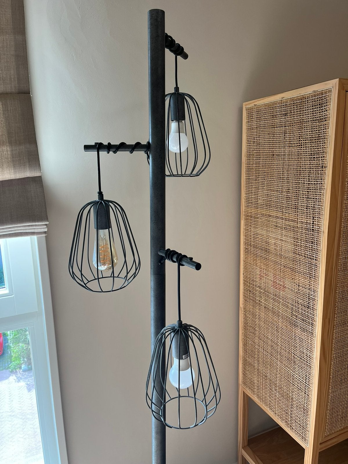 Stalen vloerlamp, Ophalen, Zo goed als nieuw, 150 tot 200 cm