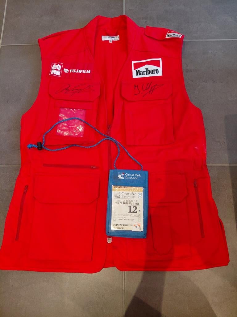 Origineel Marlboro Formule 1 Vest XL - 1995 Zandvoort, Verzamelen, Ophalen of Verzenden, Formule 1
