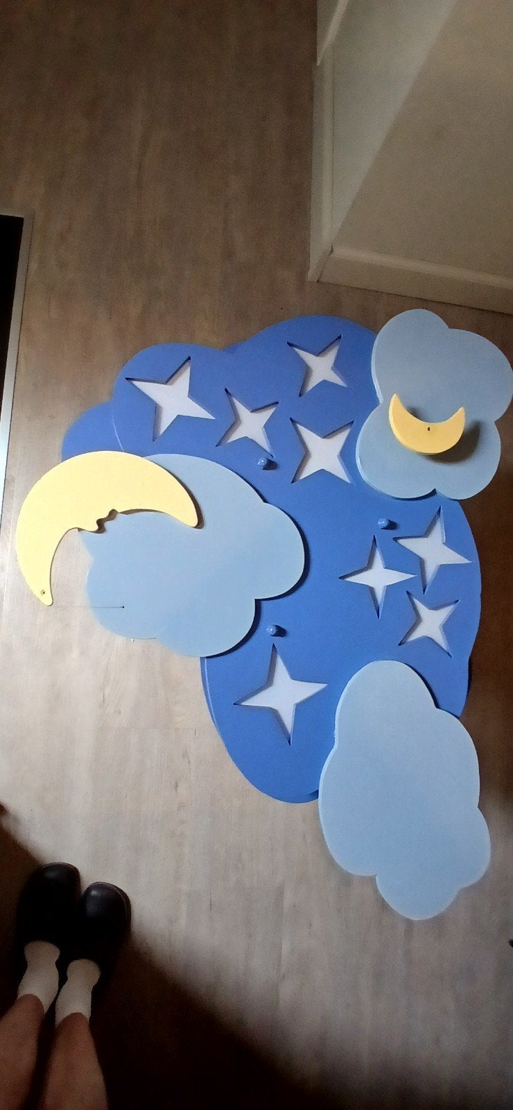 Kinderverlichting! Blauw met  geel ook een Zon.., Ophalen, Nieuw, Lamp