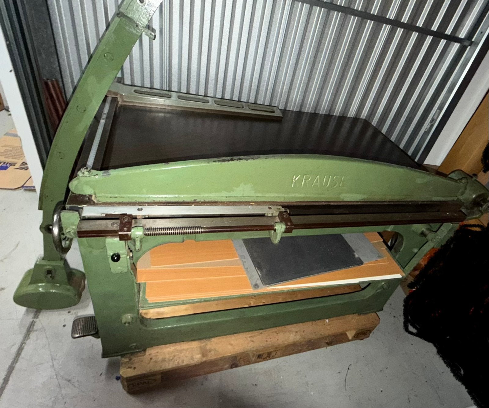 Krause bordschaar/kartonsnijder/ guillotine/ shears, Ophalen of Verzenden, Zo goed als nieuw