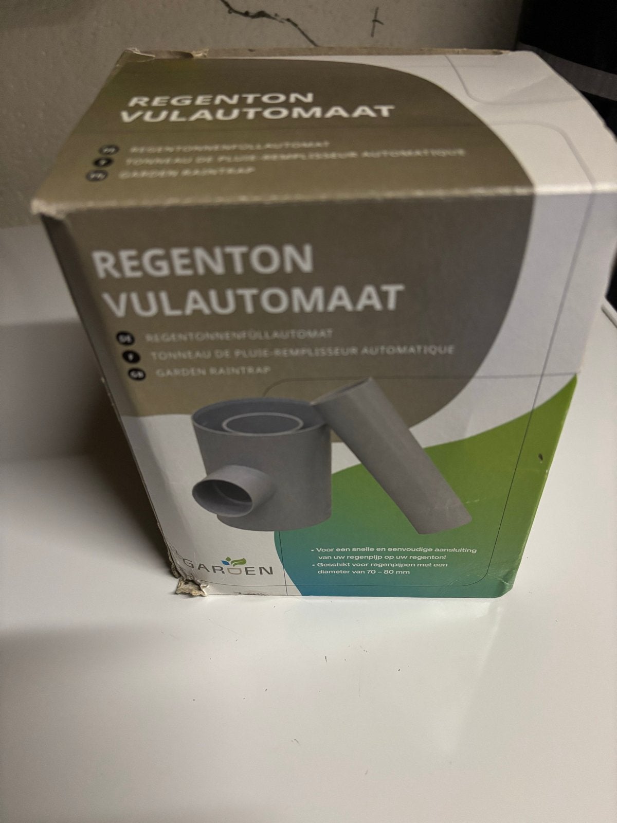 Regenton vulautomaat voor regenpijpen 70-80 mm, Ophalen of Verzenden, Nieuw, Kunststof