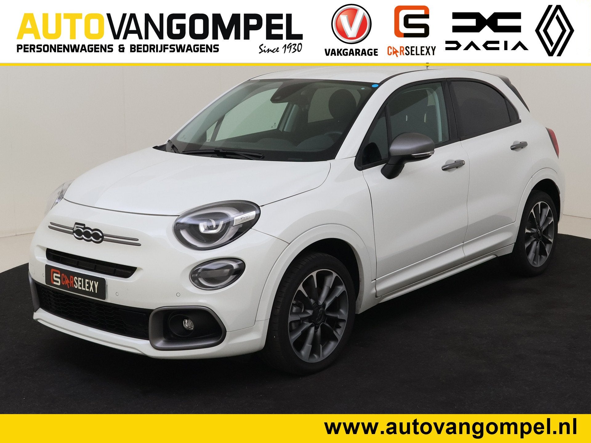 Fiat 500X 1.5 Hybrid Sport | CAMERA | NAVI | CARPLAY | CLIMA, Auto's, 12 maanden, 1380 kg, Gebruikt, Zwart