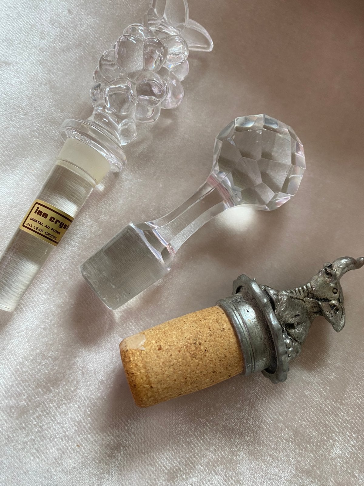 Kurk voor op fles van echt crystal/ kurkhout, Verzenden, Zo goed als nieuw, Frankrijk, Overige typen