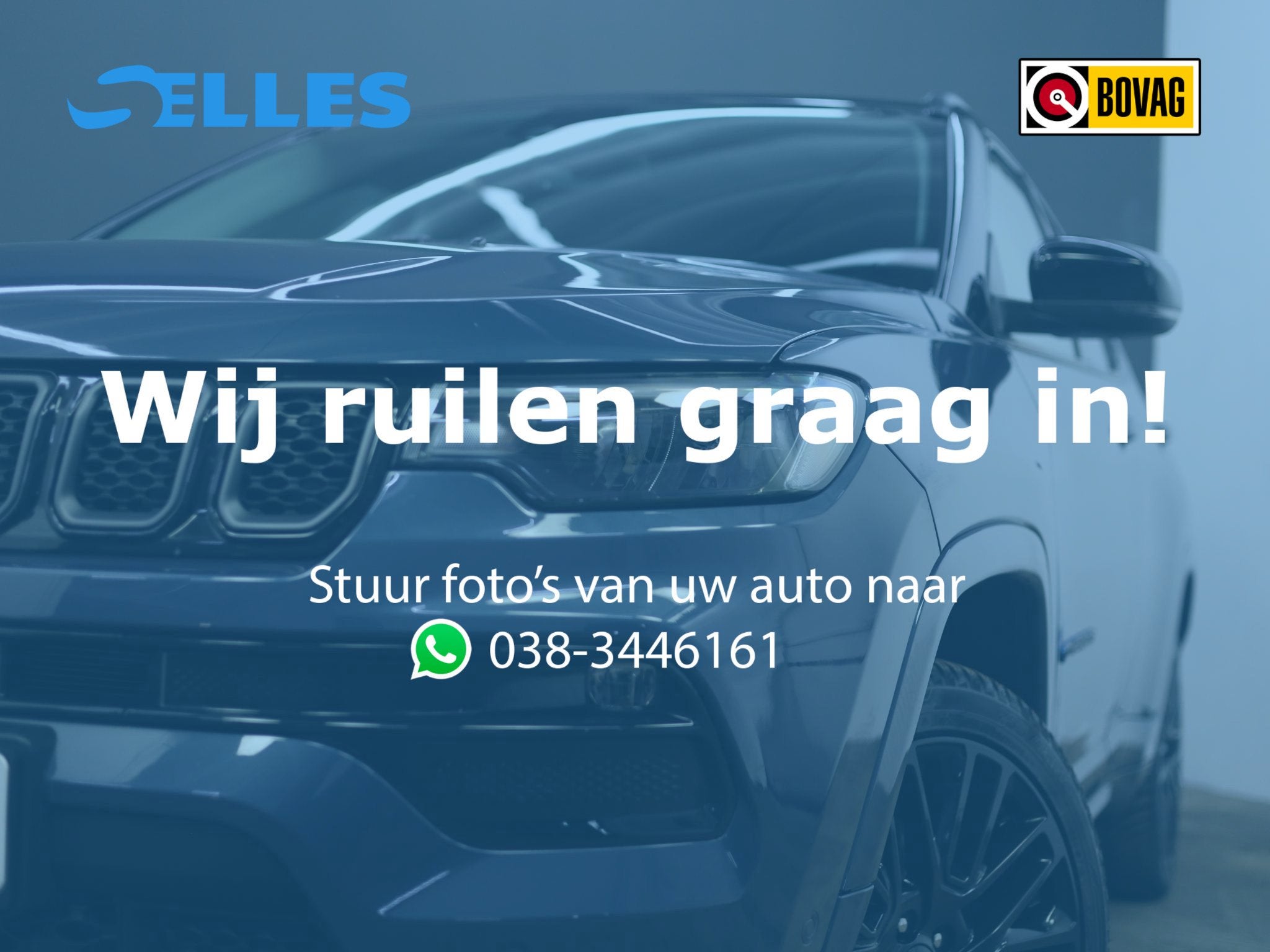 Jeep Compass 4xe 240 Plug-in Hybrid Electric S | 360 Camera, 4 cilinders, Blauw, Bedrijf, Vierwielaandrijving