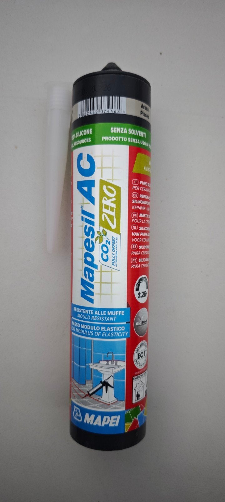 Nieuwe Mapei Mapesil AC Zero 133 Sand 310 ml, Doe-het-zelf en Verbouw, Isolatie en Afdichting, Ophalen, Nieuw