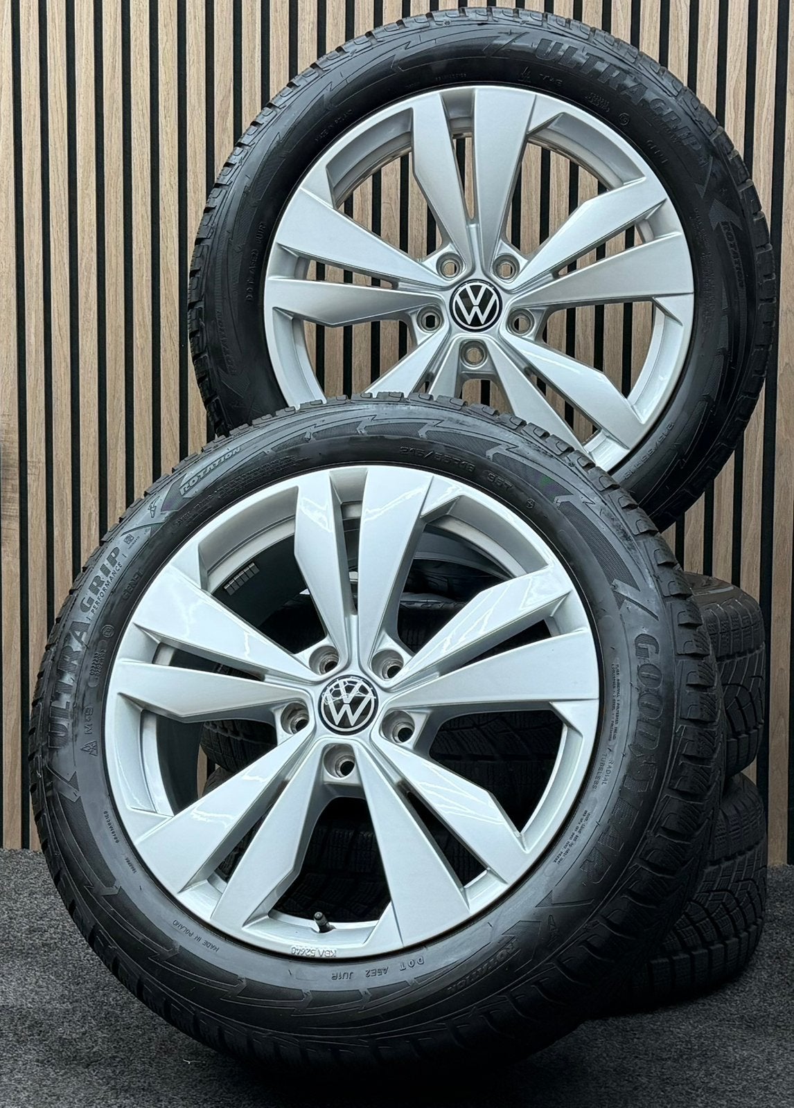 Originele 18 inch VW ID.3 Loen 5x112 ET50 Goodyear 215/55/18, Ophalen, 18 inch, 215 mm, .