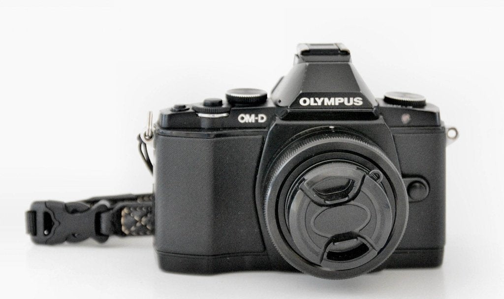 Olympus OM-D-E-M5 camera met lens, Screenprotector, Handmatige focus, 16 megapixels, Ophalen of Verzenden