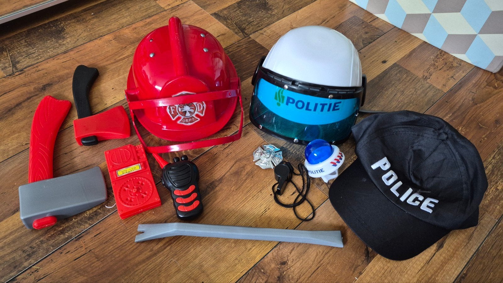 Brandweer en Politie Verkleedset voor Kinderen, Ophalen of Verzenden, Gebruikt, Jongen of Meisje