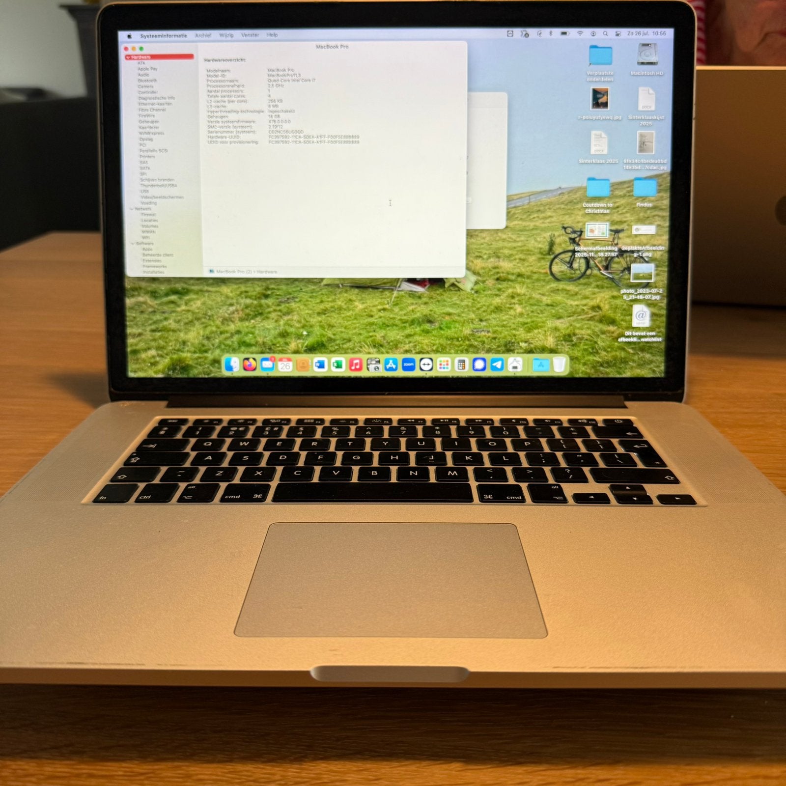 Macbook Pro mid 2014 15 inch., Computers en Software, Apple Macbooks, Gebruikt, MacBook Pro, 15 inch, 2 tot 3 Ghz, 512 GB, 16 GB