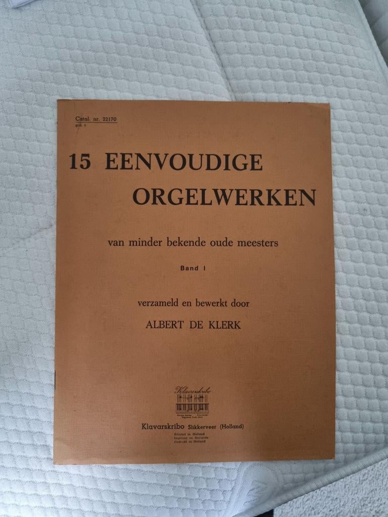 Klavarskribo - 15 eenvoudige orgelwerken, Muziek en Instrumenten, Ophalen of Verzenden, Gebruikt, Les of Cursus