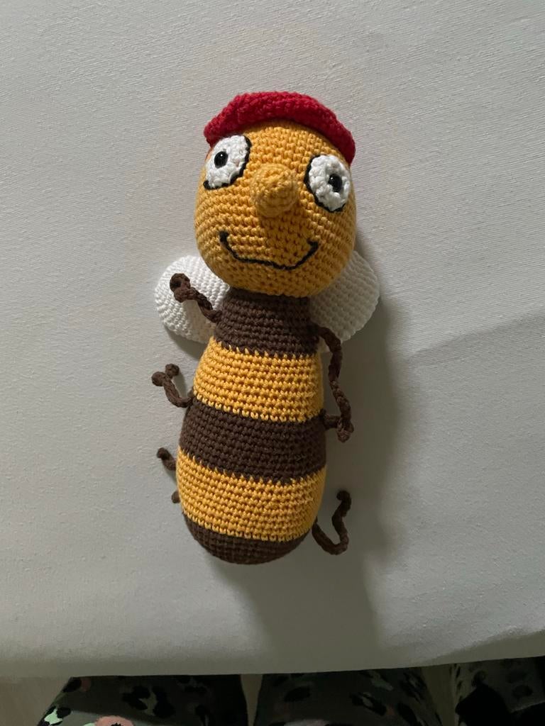 Zoem de Bij Knuffel - Handgemaakt en Uniek, Ophalen of Verzenden, Zo goed als nieuw, Haken, Overige typen