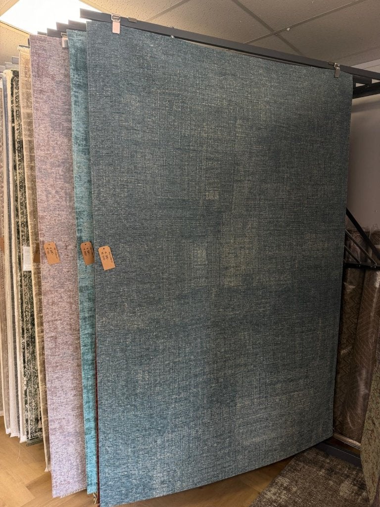 Vloerkleed 155x230cm, Ophalen, Blauw, 150 tot 200 cm, Rechthoekig