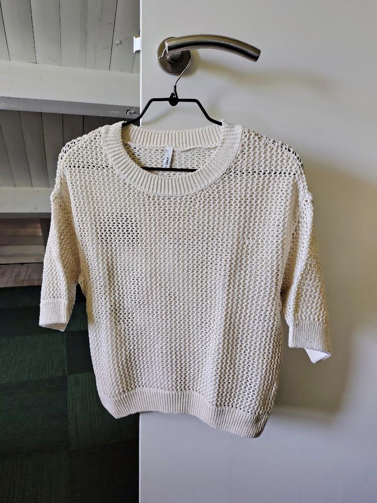 truitje korte mouw, Kleding | Dames, Truien en Vesten, Only, Beige, Nieuw, Ophalen of Verzenden
