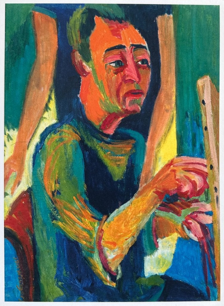 00448  JAN WIEGERS ~ portret van Johan Dijkstra (1926), Verzenden, 1980 tot heden, Ongelopen, Overige thema's