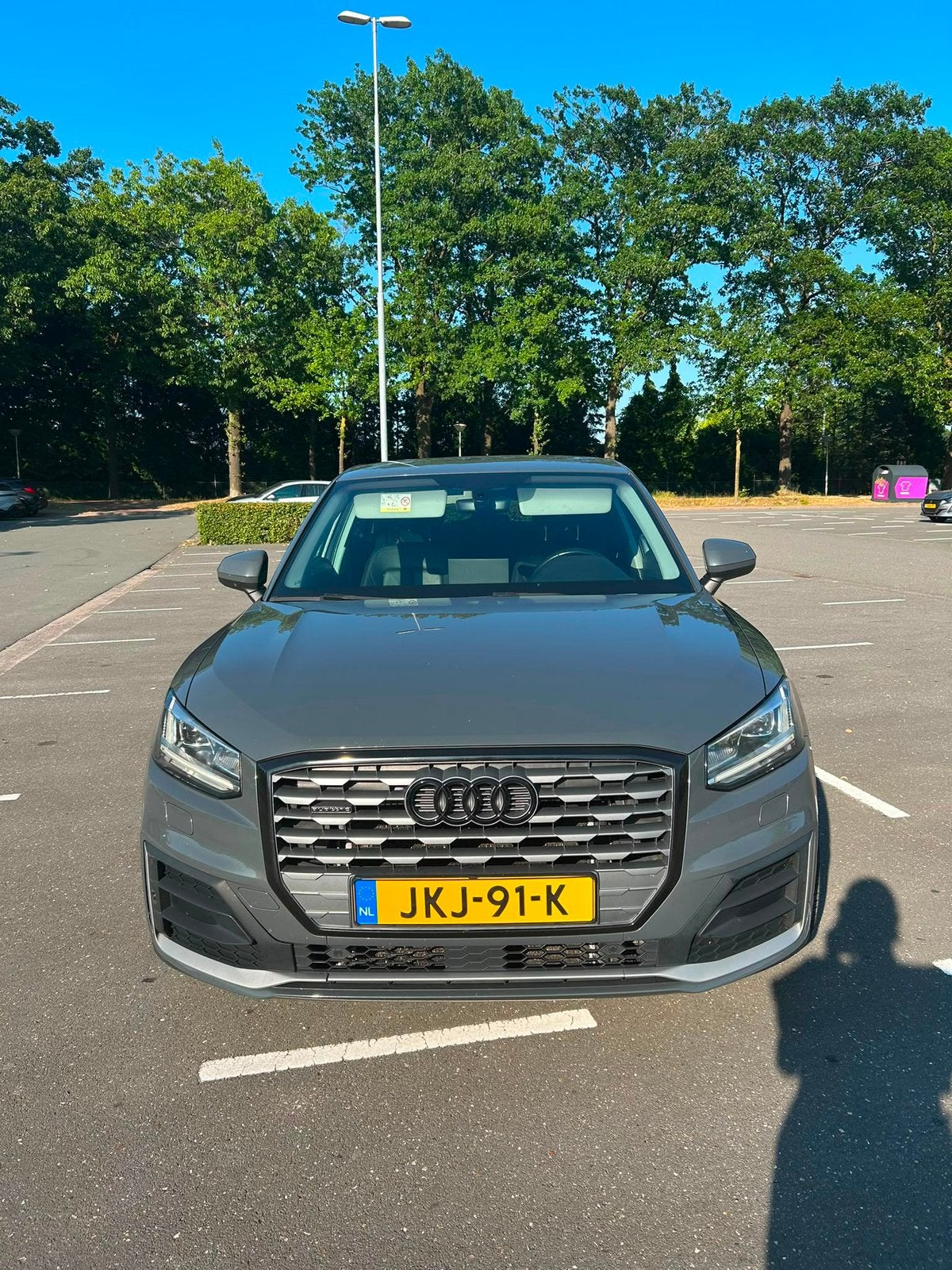Audi Q2 2.0 TDI 150pk S Tronic Quattro 2017 Grijs, Auto's, 1800 kg, 4 cilinders, Leder, Diesel