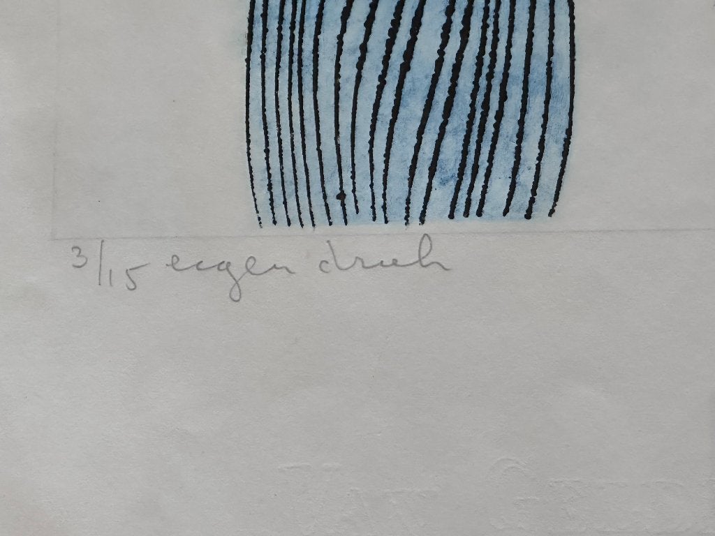 Jan Montyn ets, Ophalen, Ets, Gesigneerd, 1950 - 1999
