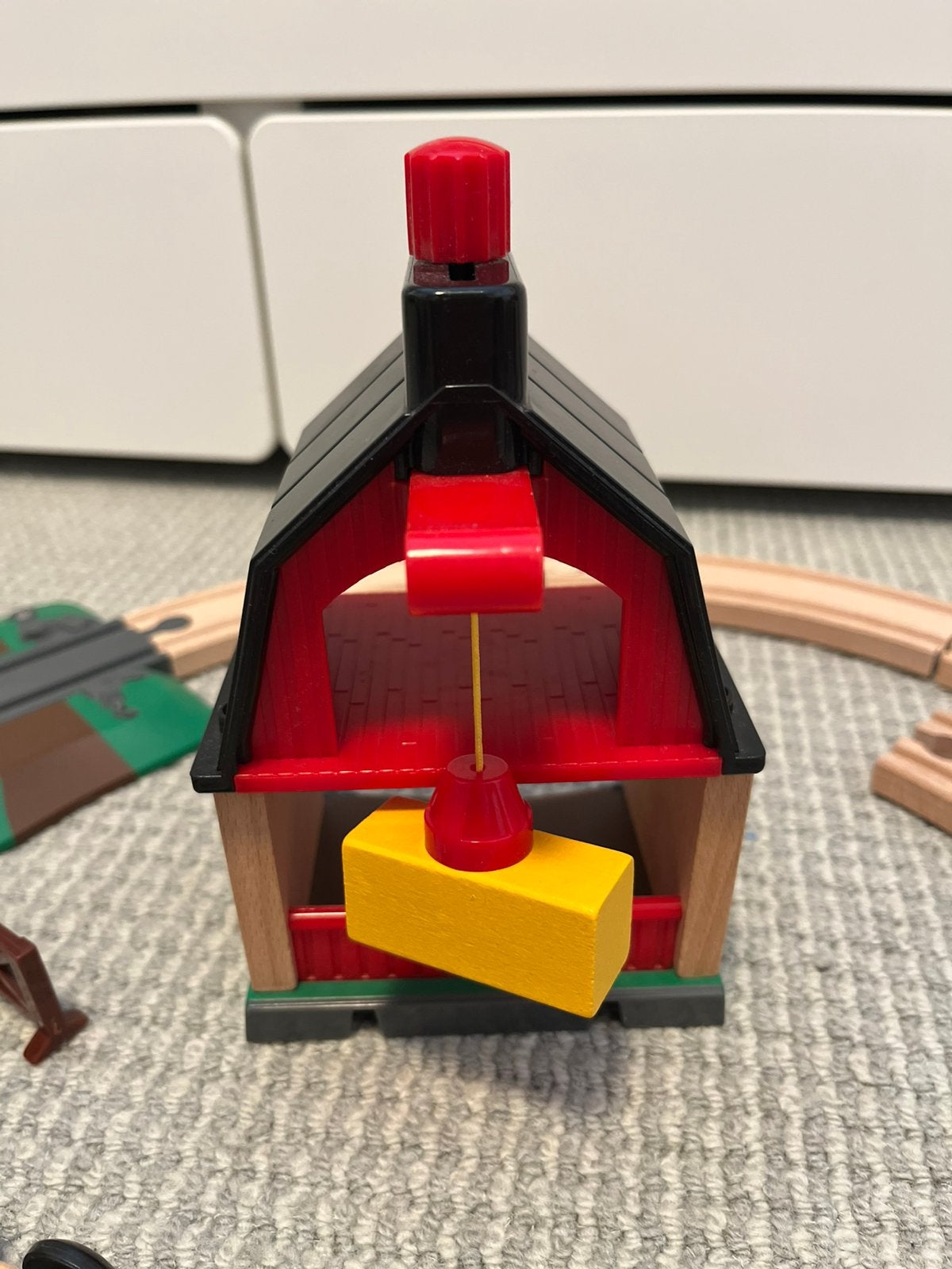 Brio houten trein en boerderij, Ophalen, Zo goed als nieuw