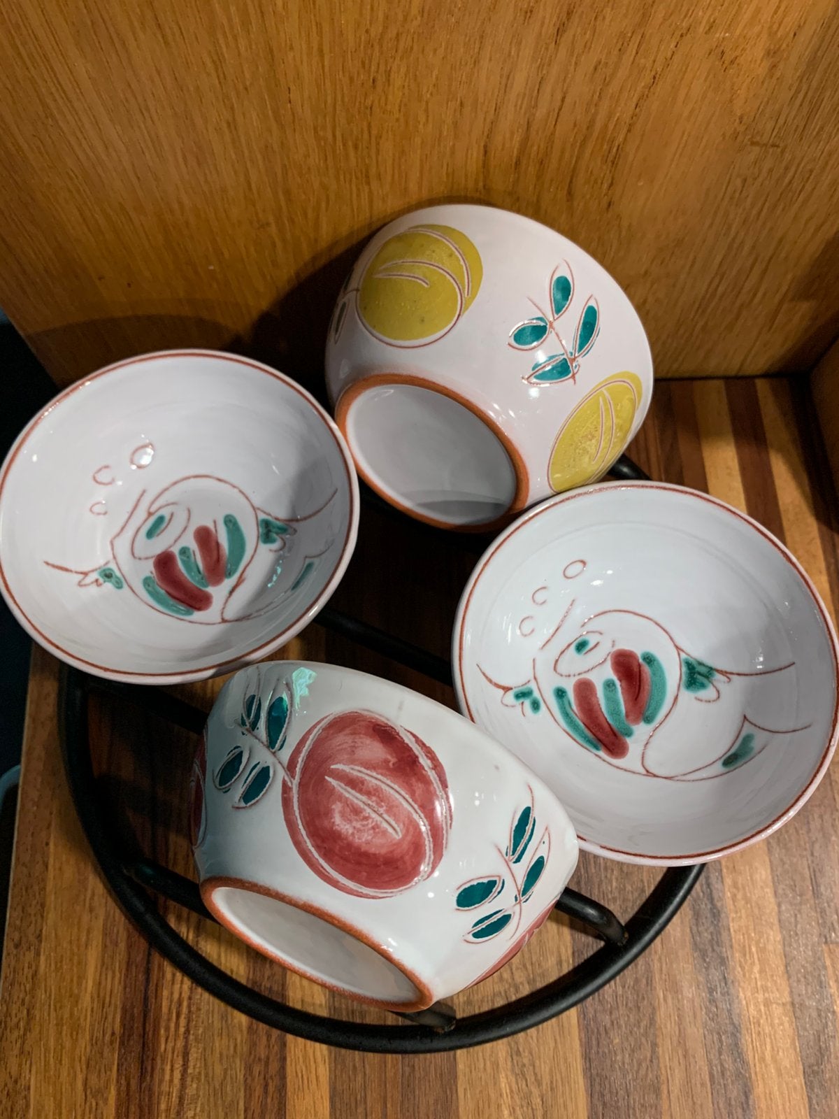 4 x Hans Wagner kommetjes vintage seventies, Verzenden