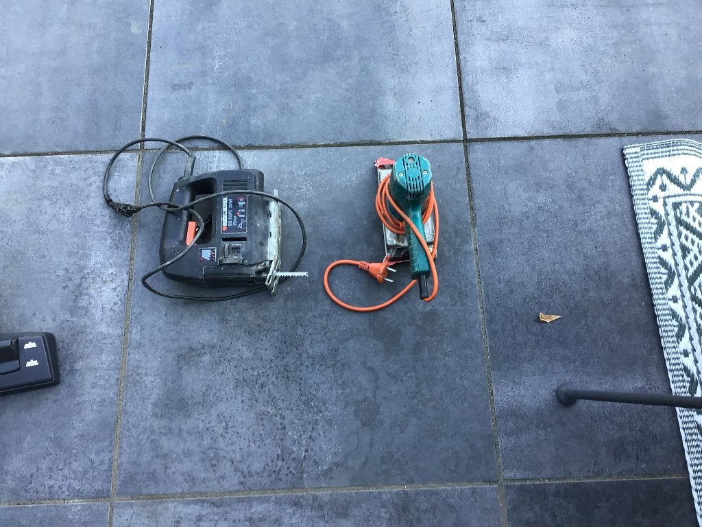 Decoupeerzaag en schuurmachine, Ophalen, Gebruikt, Minder dan 600 watt, Vlakschuurmachine