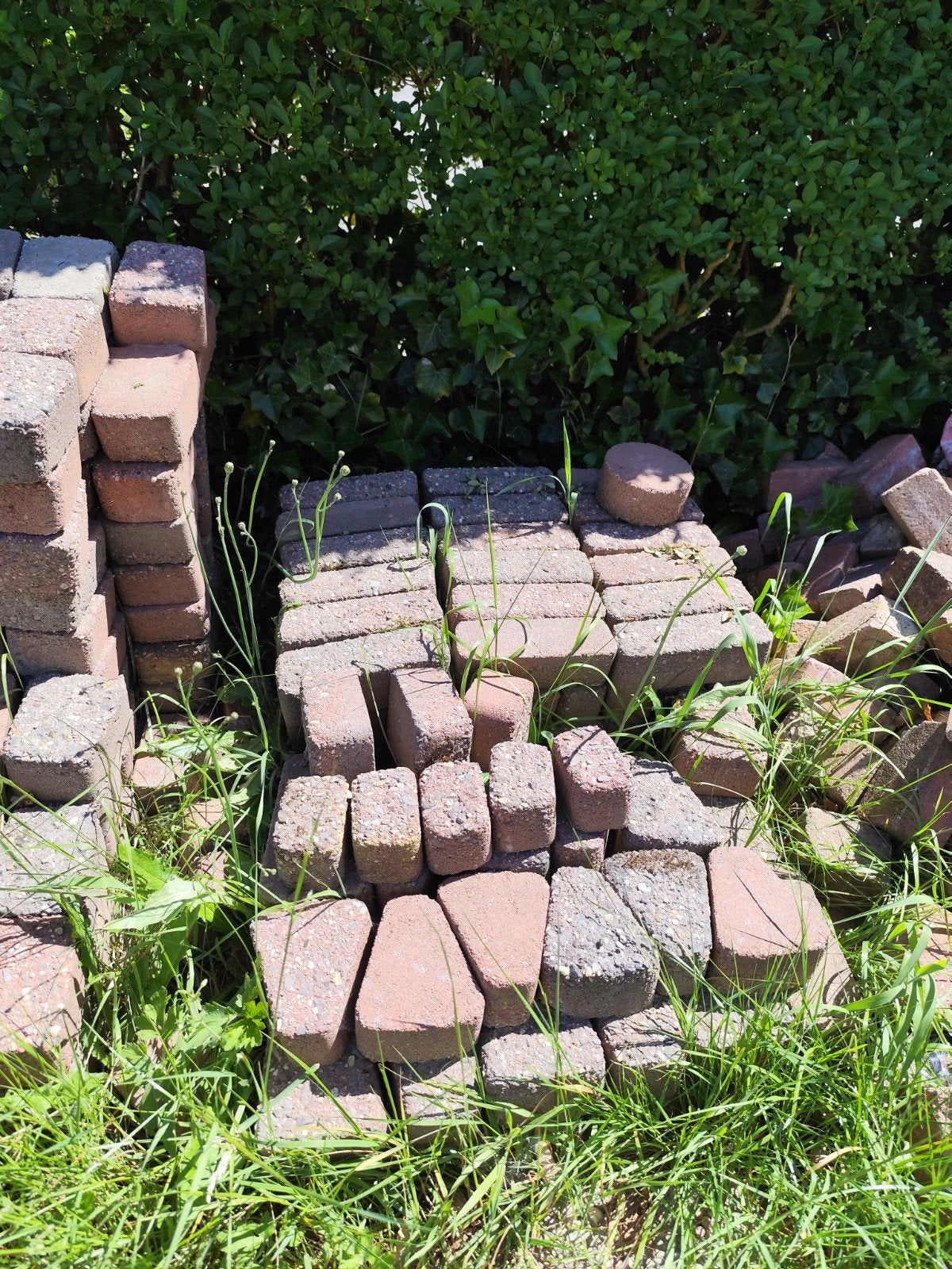 Stenen cirkel voor terras of tuin, Gebruikt, Klinkers, Ophalen of Verzenden, Minder dan 5 m²