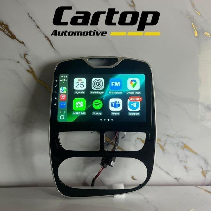Renault Clio 4 Autoradio 2016-2019 • CarPlay Android, Meridiaan 42, Zo goed als nieuw, Info@cartop-automotive.nl, Cartop-Automotive Bv.